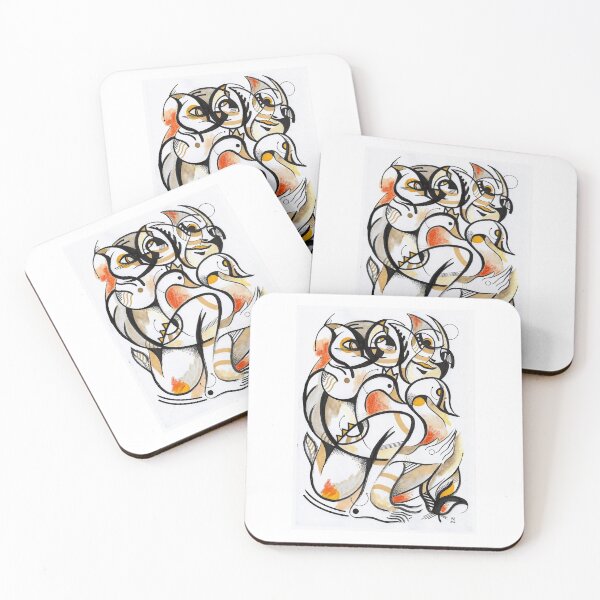 Item preview, Swan lovers ink brush designed and sold by Paintbase.