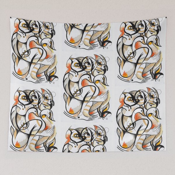 Item preview, Swan lovers ink brush designed and sold by Paintbase.