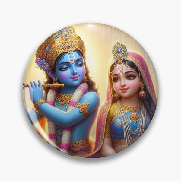 Artikelvorschau, Radha Krishna sitzt im Regen im Wald von Vrindavan entworfen und verkauft von VrindaArts.