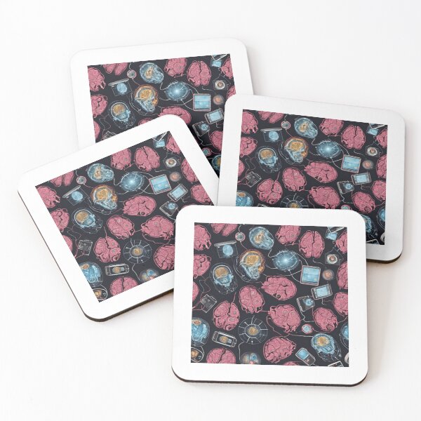 Item preview, Brains connected to Technology Pattern.  designed and sold by Chelevisuals.