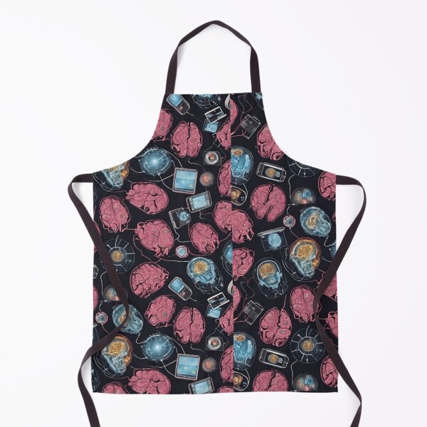 Item preview, Brains connected to Technology Pattern.  designed and sold by Chelevisuals.