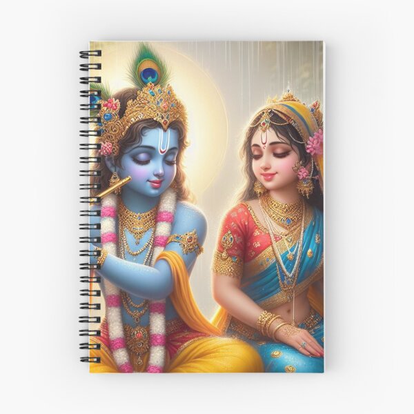 Item preview, Radha Krishna Sitting in Rain in Vrindavan Forest designed and sold by VrindaArts.
