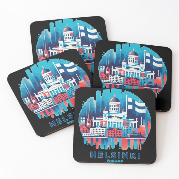 Item preview, Helsinki Finland Travel Retro Vintage designed and sold by TomFrontierArt.