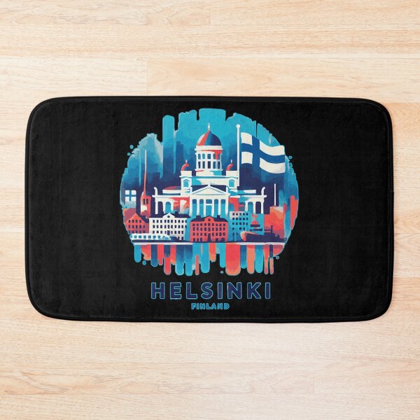 Item preview, Helsinki Finland Travel Retro Vintage designed and sold by TomFrontierArt.