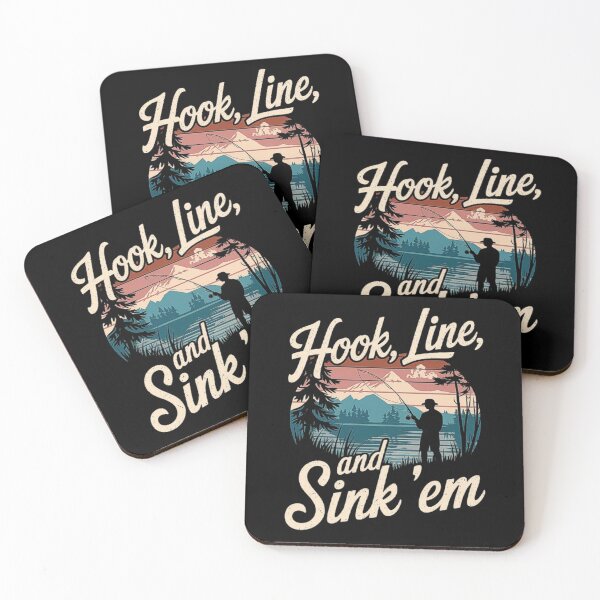 Item preview, Hook Line and Sink ’Em - Retro Fishing and Nature ArtworK designed and sold by love3617.