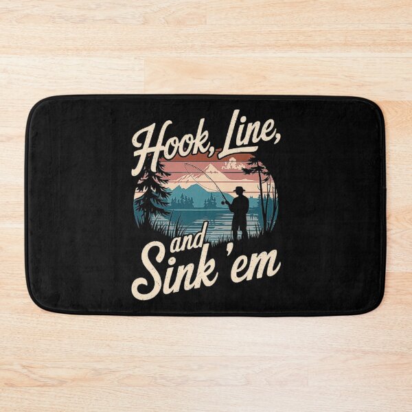 Item preview, Hook Line and Sink ’Em - Retro Fishing and Nature ArtworK designed and sold by love3617.