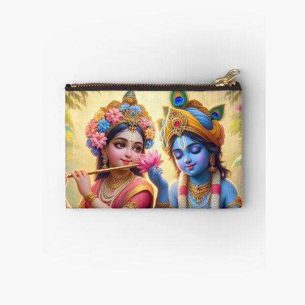 Item preview, Radha Krishna Sitting in Rain in Vrindavan Forest designed and sold by VrindaArts.