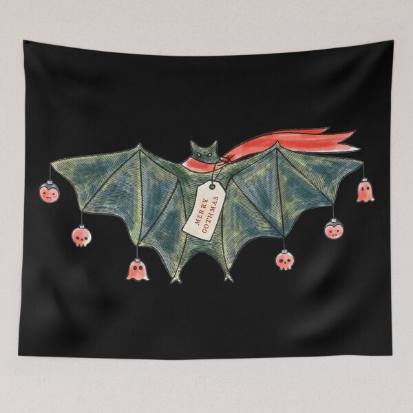 Item preview, Merry Gothmas - Christmas Bat designed and sold by Covengirl666.