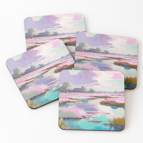 Item preview, Beautiful Pink and Blue Marshland designed and sold by JulieChi.