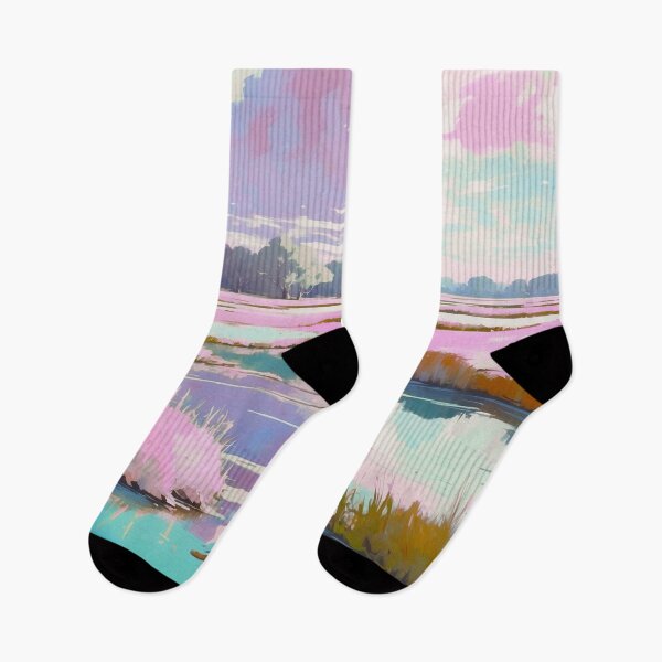 Item preview, Beautiful Pink and Blue Marshland designed and sold by JulieChi.