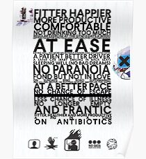Radiohead - Fitter Happier Poster