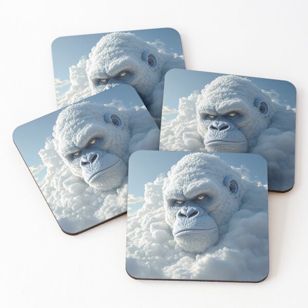 Item preview, Gorilla Dreamlike Animals Crafted from Clouds Surreal Sculptures designed and sold by ART ATTACK ZONE.