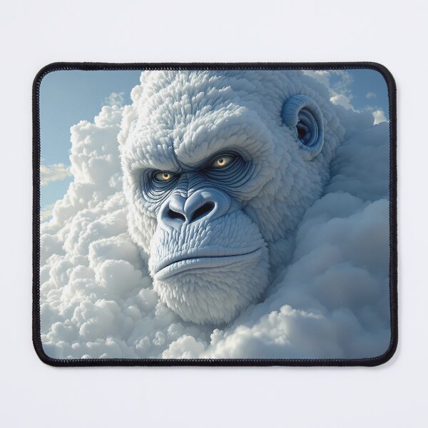 Item preview, Gorilla Dreamlike Animals Crafted from Clouds Surreal Sculptures designed and sold by ART ATTACK ZONE.