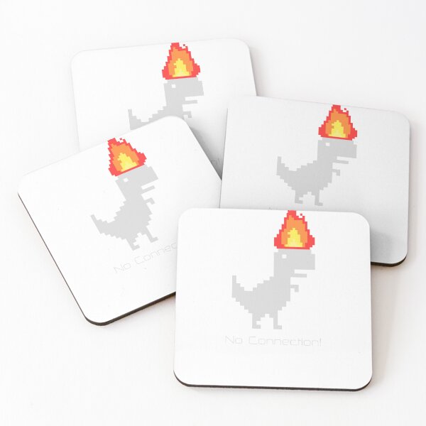 Item preview, No Connection" Pixel Dino Fire Design designed and sold by MJShop18.