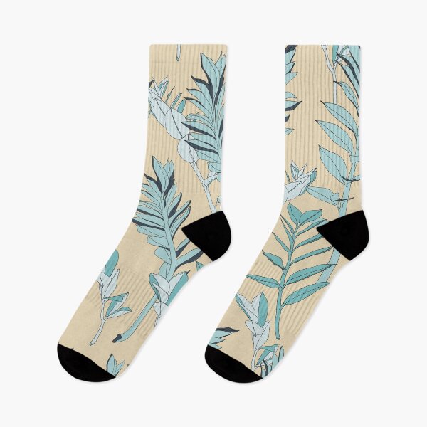 Item preview, Vintage composition colorful tropical zamioculcas leaves. designed and sold by MatyKotiv.