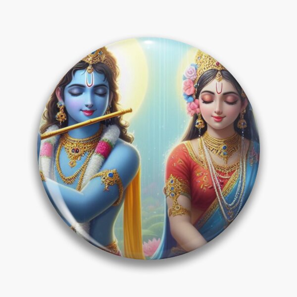 Artikelvorschau, Radha Krishna sitzt im Regen im Wald von Vrindavan entworfen und verkauft von VrindaArts.