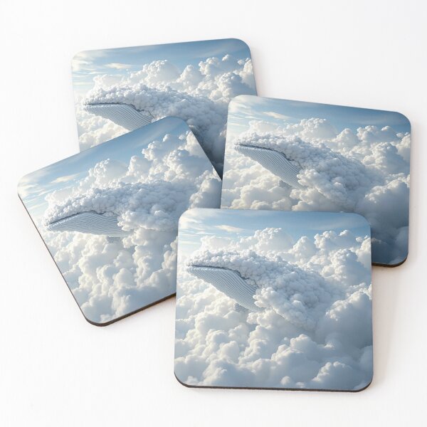 Item preview, Whale Dreamlike Animals Crafted from Clouds Surreal Sculptures designed and sold by ART ATTACK ZONE.