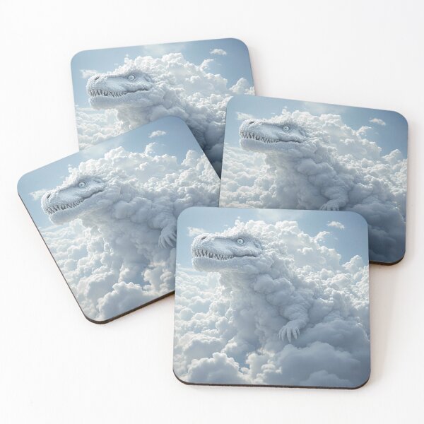 Item preview, T-Rex Dreamlike Animals Crafted from Clouds Surreal Sculptures designed and sold by ART ATTACK ZONE.