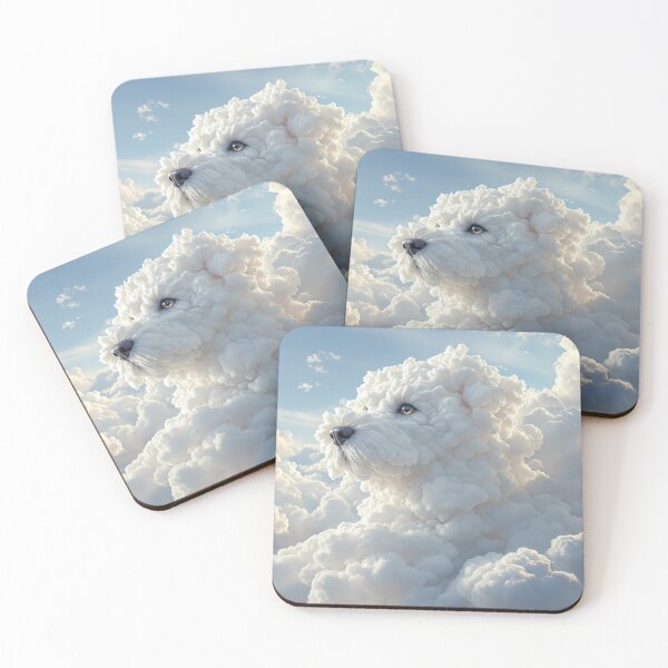 Item preview, Dog Dreamlike Animals Crafted from Clouds Surreal Sculptures designed and sold by ART ATTACK ZONE.