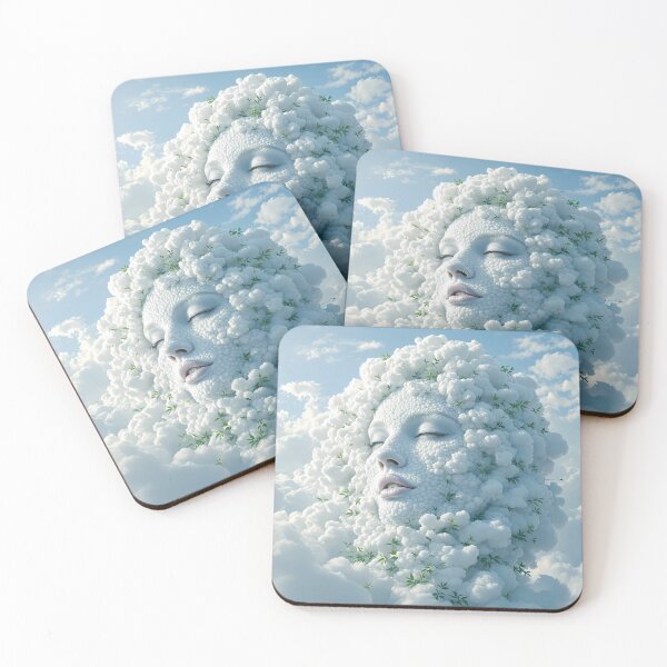 Item preview, Girl Dreamlike Animals Crafted from Clouds Surreal Sculptures designed and sold by ART ATTACK ZONE.