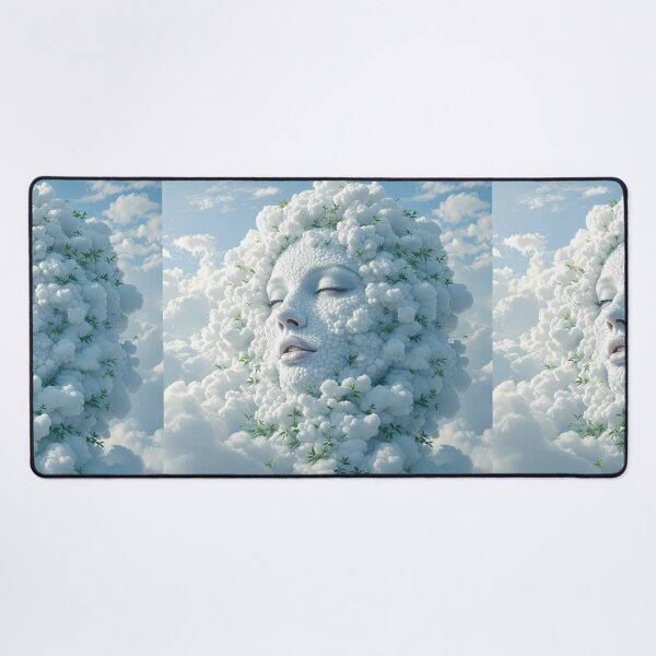 Item preview, Girl Dreamlike Animals Crafted from Clouds Surreal Sculptures designed and sold by ART ATTACK ZONE.