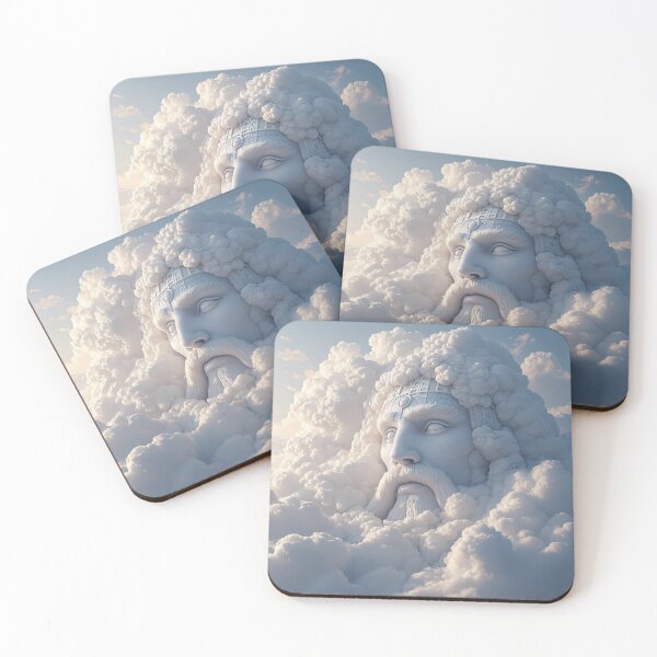 Item preview, Mustache Dreamlike Animals Crafted from Clouds Surreal Sculptures designed and sold by ART ATTACK ZONE.
