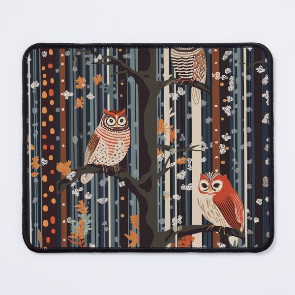 Item preview, Three Wise Owls. Woodland whimsy decorative design. designed and sold by Shoot-The-Moon.