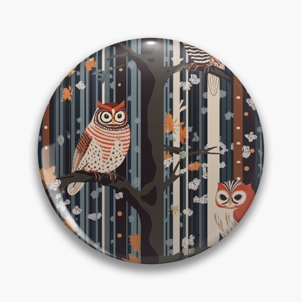 Item preview, Three Wise Owls. Woodland whimsy decorative design. designed and sold by Shoot-The-Moon.