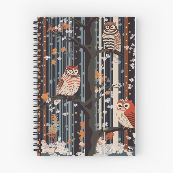 Item preview, Three Wise Owls. Woodland whimsy decorative design. designed and sold by Shoot-The-Moon.