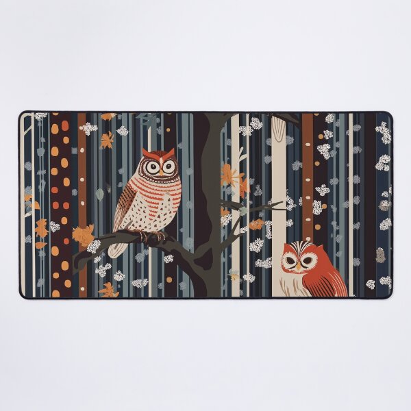 Item preview, Three Wise Owls. Woodland whimsy decorative design. designed and sold by Shoot-The-Moon.
