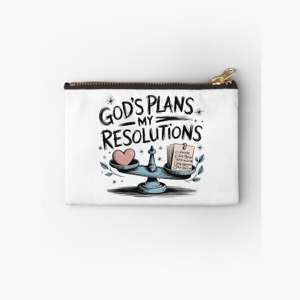 Item preview, God’s Plans My Resolutions | Inspirational Christian Design | Faith-Based Motivational Art designed and sold by HahaHandlesHub.