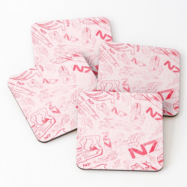 Item preview, Pink Ver Paragon Shepard Pattern Effect Mass Gaming Gamer Sci-Fi Kawaii Girly Cute Solus Tali Shepard designed and sold by SugaredTea.