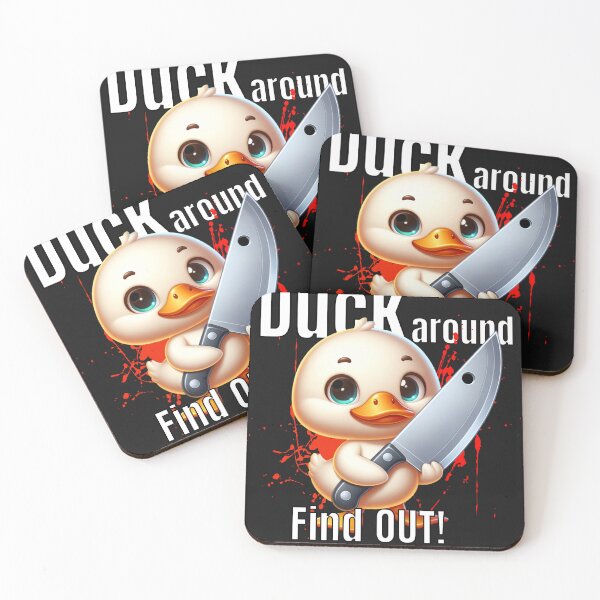 Item preview, Cute Aggressive Duck Knife Meme | "Duck Around Find OUT!" Funny Design designed and sold by NSB-Design.