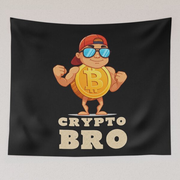 Item preview, crypto bro designed and sold by TEEJAMBOREE.