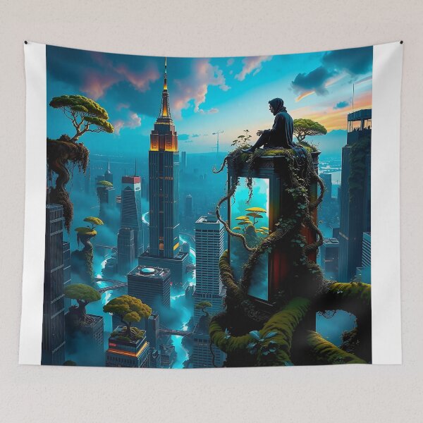 Item preview, Ethereal Glow of Urban Whispers designed and sold by PanoramaPrints.