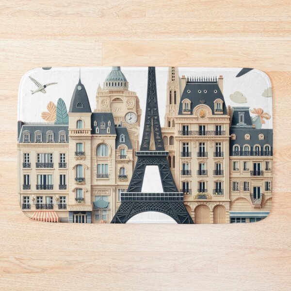 Item preview, Charming Parisian Street Scene Illustration designed and sold by WeimTrails.