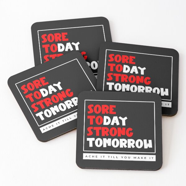Item preview, Sore today. Strong tomorrow Motivational Gym designed and sold by GoWubba.