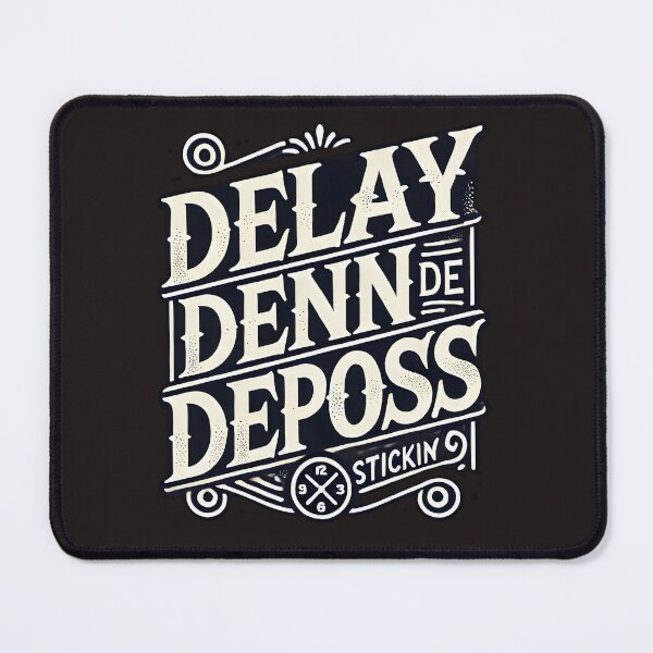 Item preview, delay deny depose desgin sticker designed and sold by NCNGDESIGN.