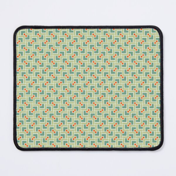 Item preview, Retro Green and Orange Geometric Seamless Pattern. designed and sold by Merbuda.