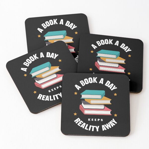 Item preview, A book a day keeps reality away - funny booktok designed and sold by Chonkz.
