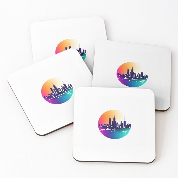 Item preview, Modern iconic city logo on white background designed and sold by MiraCleAI.