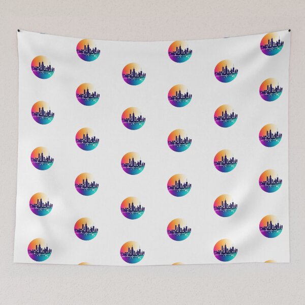 Item preview, Modern iconic city logo on white background designed and sold by MiraCleAI.