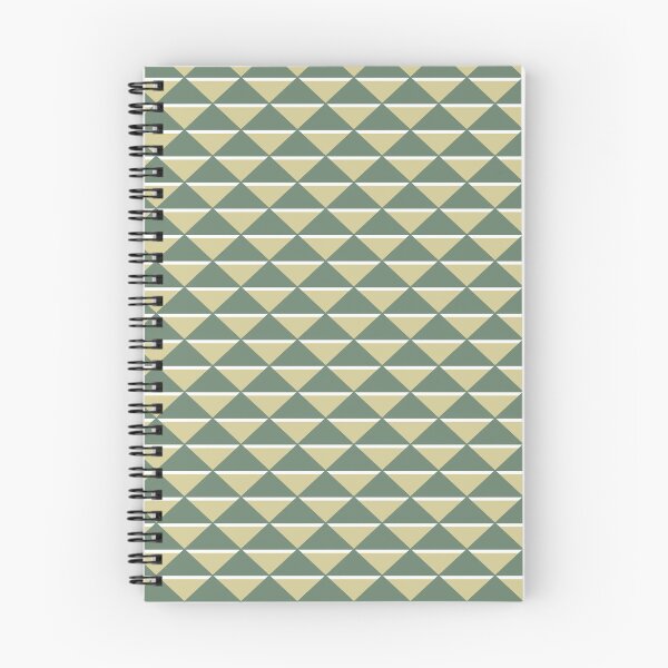 Item preview, Modern Retro Triangle Pattern in Earthy Green and Beige. designed and sold by Merbuda.