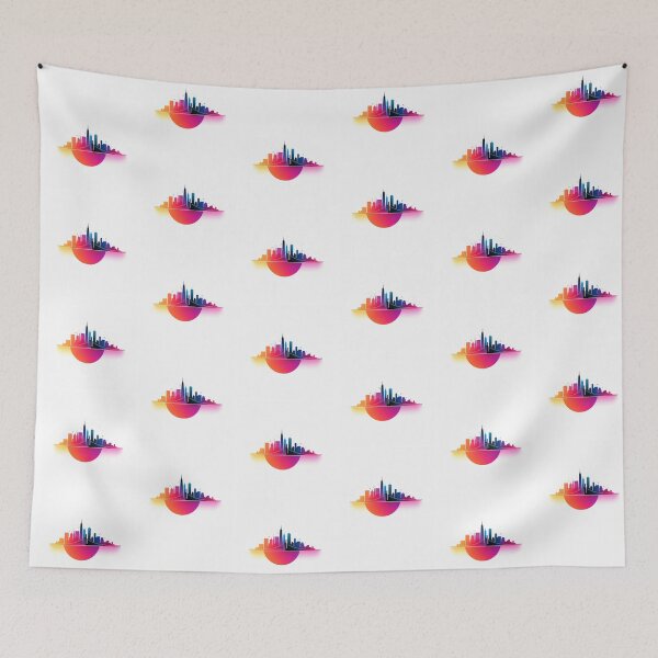 Item preview, Modern iconic city logo on white background designed and sold by MiraCleAI.