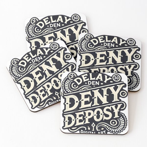 Item preview, delay deny depose desgin sticker  designed and sold by NCNGDESIGN.