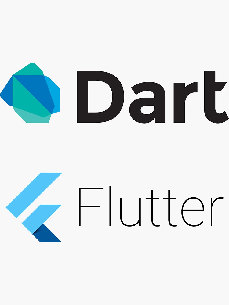 Dart and Flutter stickers by runx