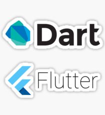 Dart and Flutter stickers Sticker