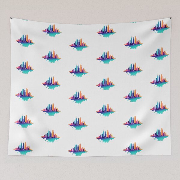Item preview, Modern iconic city logo on white background designed and sold by MiraCleAI.