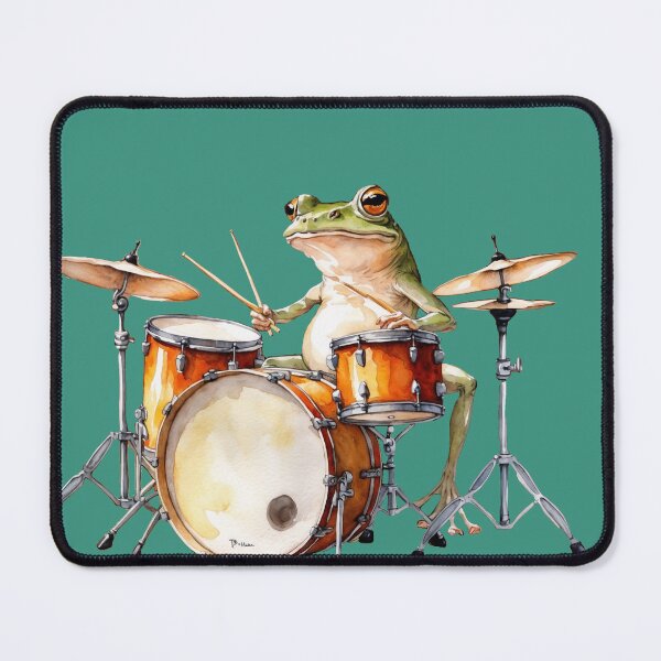 Item preview, Frog Playing The Drums designed and sold by QuidNimbus.