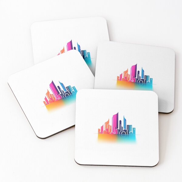 Item preview, Modern iconic city logo on white background designed and sold by MiraCleAI.